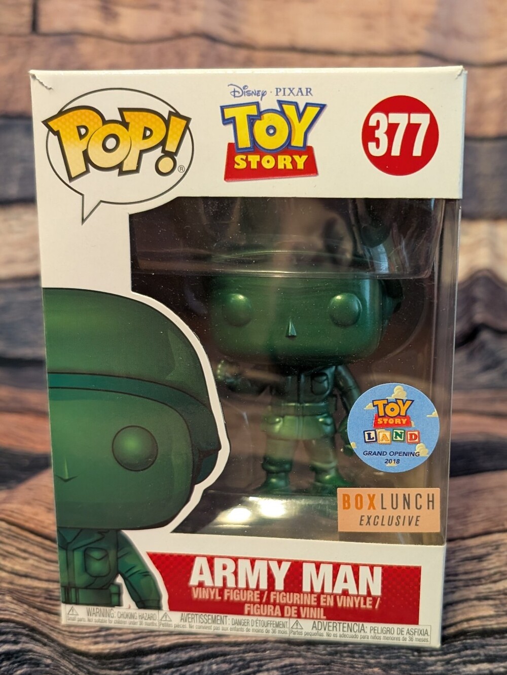 Funko Green Chrome Army Man Toy Story Pop! Figure #377